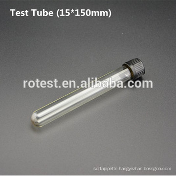 Glass test tube (15*150mm) with bakelite screw cap